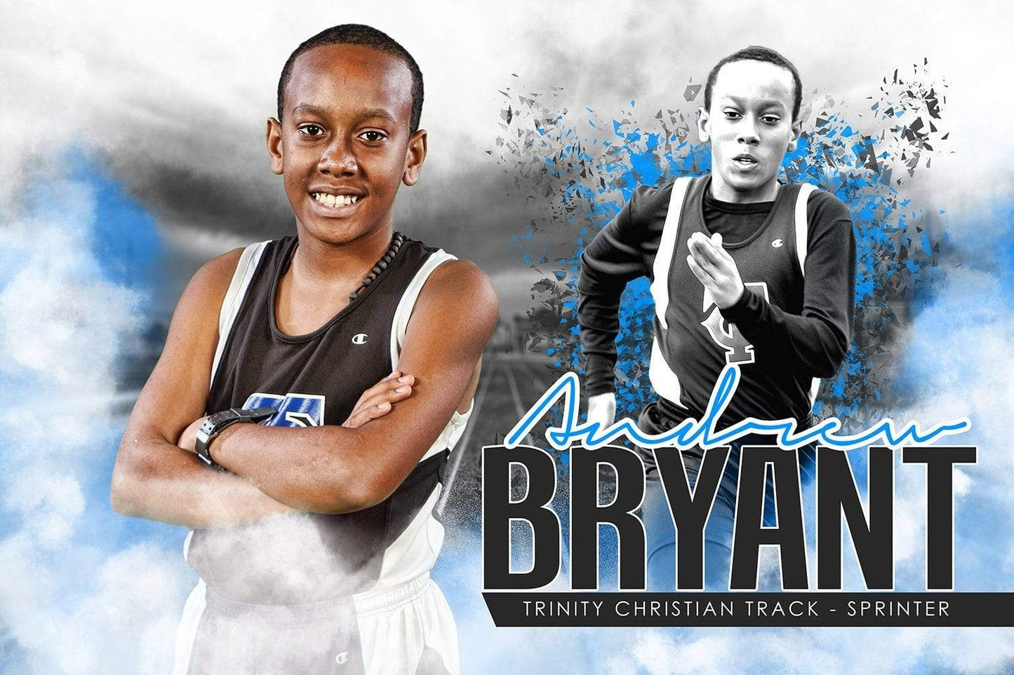 Urban Sprint - Signature Series - Player Banner & Poster Template H-Photoshop Template - Photo Solutions