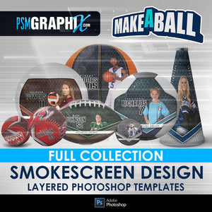 Smokescreen - V.1 - Make-A-Ball Full Template Collection-Photoshop Template - PSMGraphix