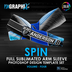 Spin - V4 - Arm Sleeve Photoshop Template-Photoshop Template - PSMGraphix