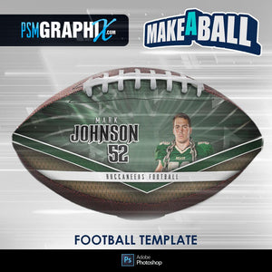 Spirit - V.1 - Football (Full Size)  - Make-A-Ball Photoshop Template-Photoshop Template - PSMGraphix