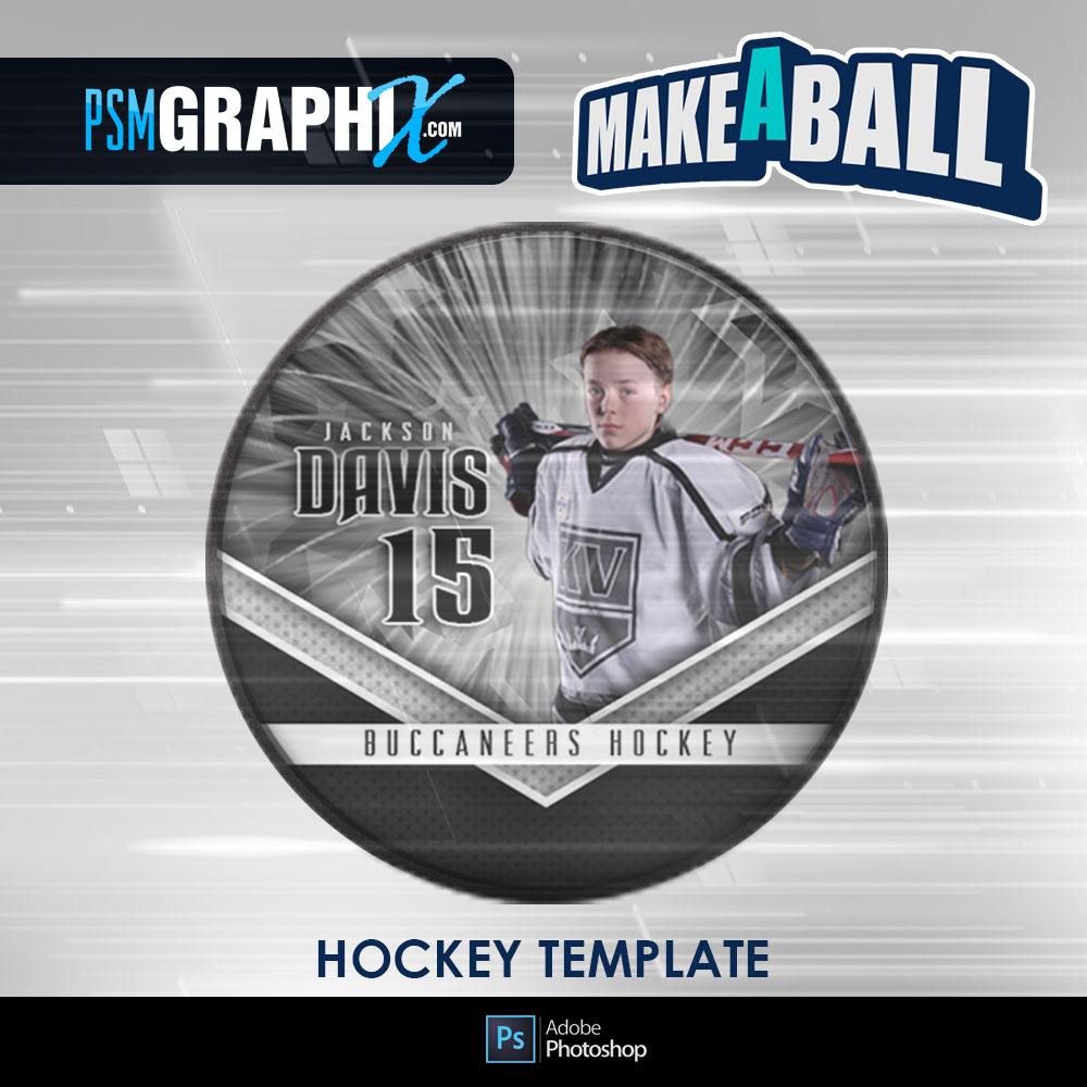 Spirit - V.1 - Hockey Puck - Make-A-Ball Photoshop Template-Photoshop Template - PSMGraphix