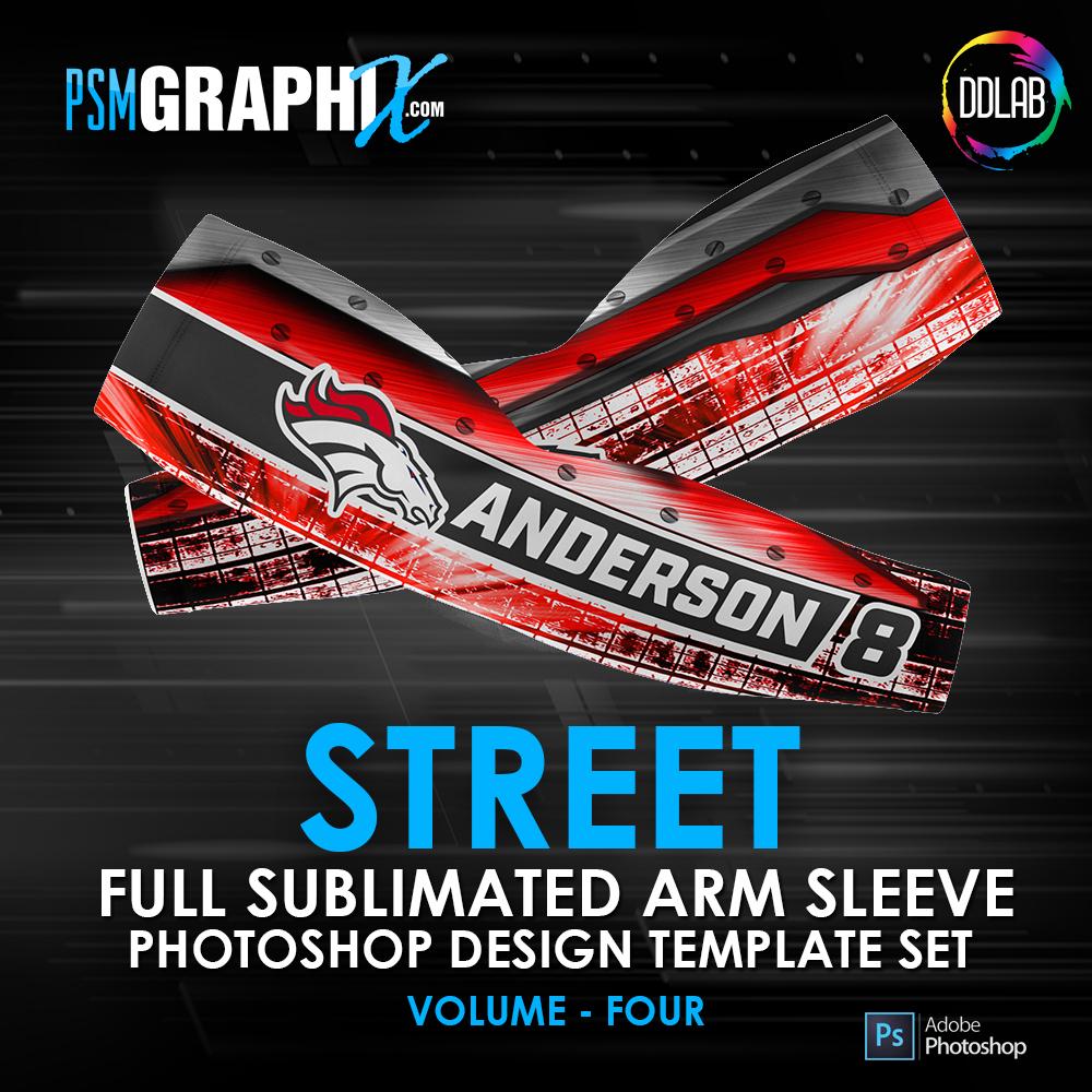 Street - V4 - Arm Sleeve Photoshop Template-Photoshop Template - PSMGraphix