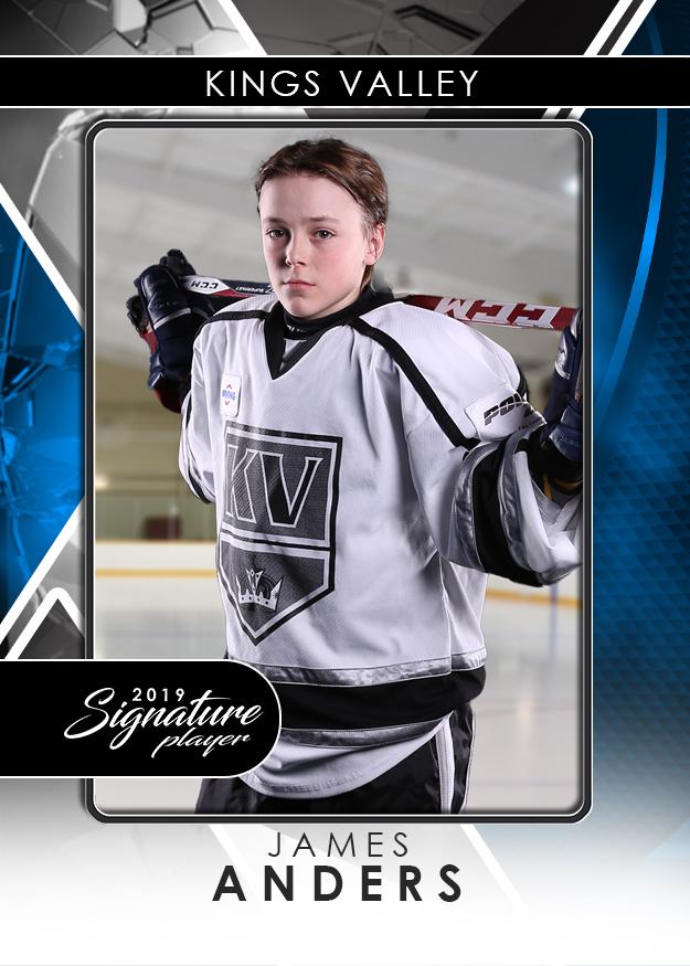 Signature Player - Hockey - V2 - Drop-In Trading Card Template-Photoshop Template - Photo Solutions