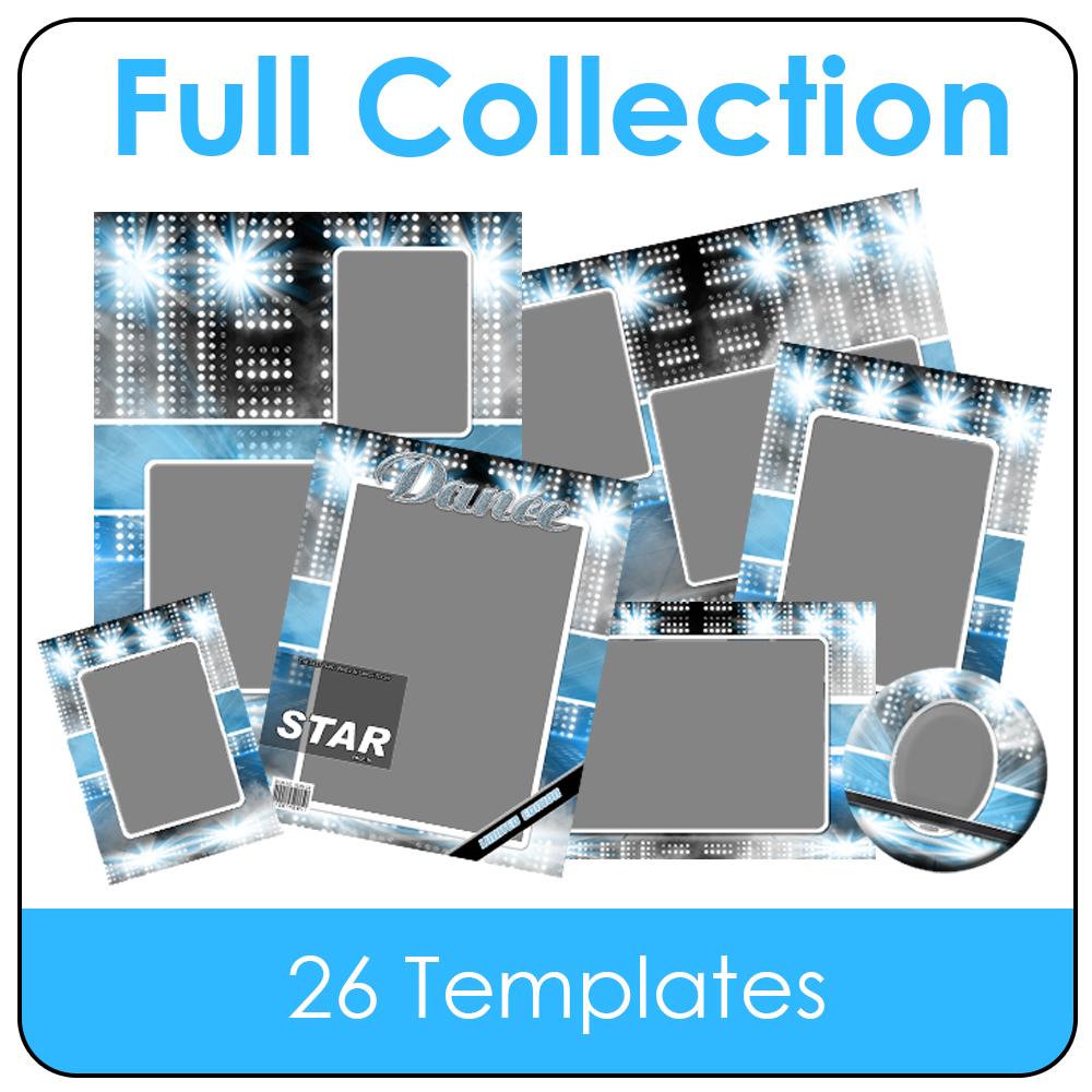 Grid Lights - Stage Series - T&I - Full Drop In Collection-Photoshop Template - Photo Solutions