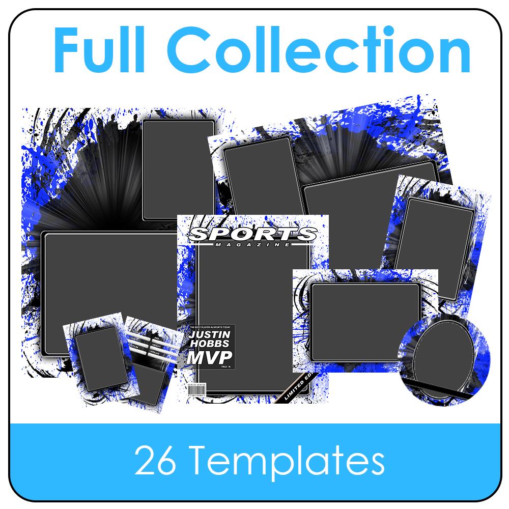 Splatter - T&I - Full Drop In Collection-Photoshop Template - Photo Solutions