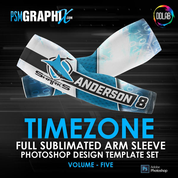 TIMEZONE - V5 - Arm Sleeve Photoshop Template-Photoshop Template - PSMGraphix