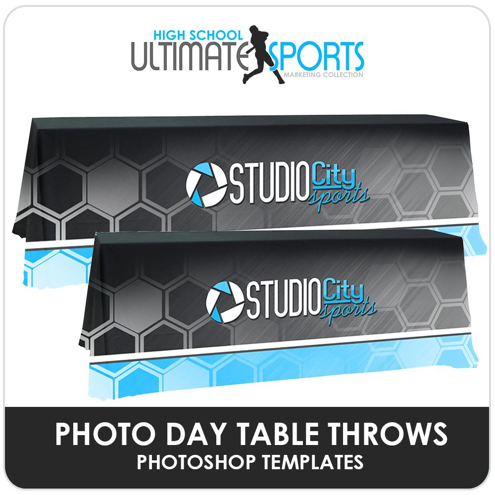 Table Throws - Ultimate High School Sports Marketing Templates-Photoshop Template - Photo Solutions