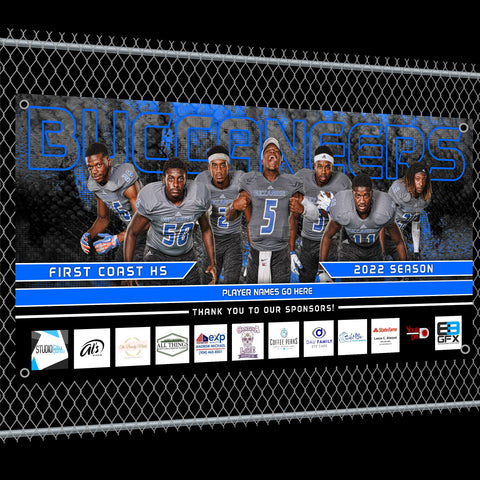 VIPER - Cinema Series - 4'x8' Team Field Banner-Photoshop Template - PSMGraphix