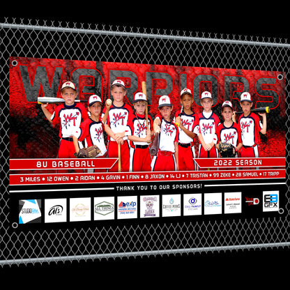 VIPER - Cinema Series - 4'x8' Team Field Banner-Photoshop Template - PSMGraphix