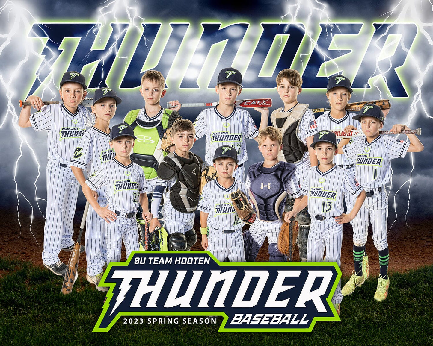 Thunder - Phoenix Series - Team Print/Poster/Banner-Photoshop Template - PSMGraphix