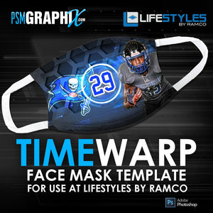 Time Warp - Face Mask Template (Ramco)-Photoshop Template - PSMGraphix