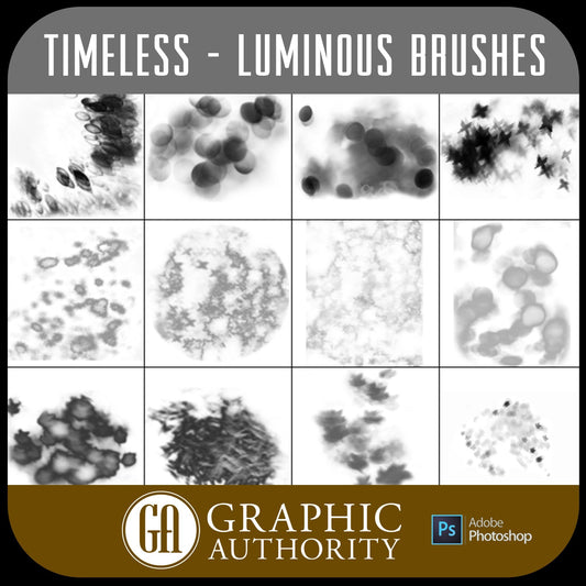 Timeless - Luminous - Photoshop ABR Brushes-Photoshop Template - Graphic Authority
