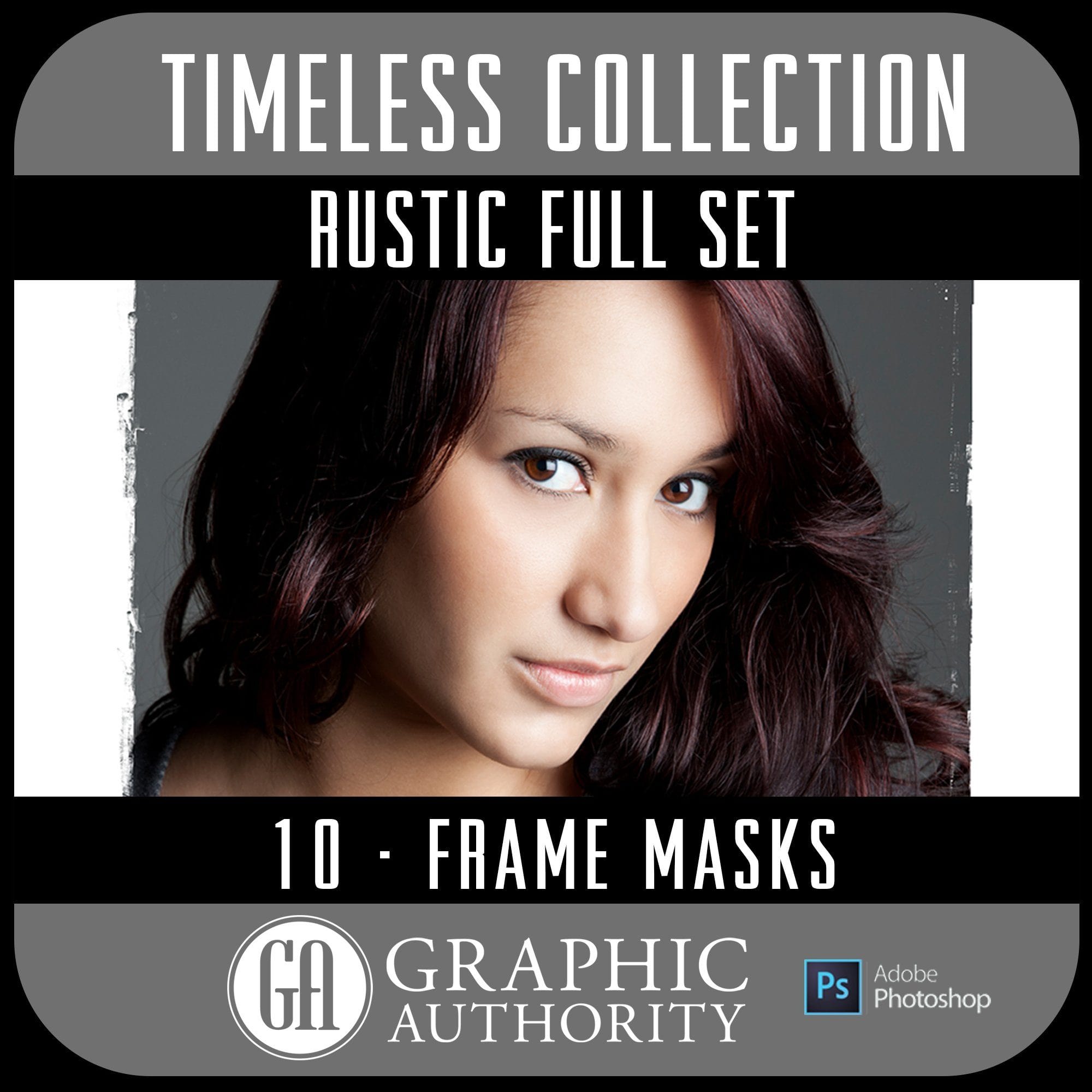 Timeless - Rustic Image Masks - Full Collection-Photoshop Template - Graphic Authority