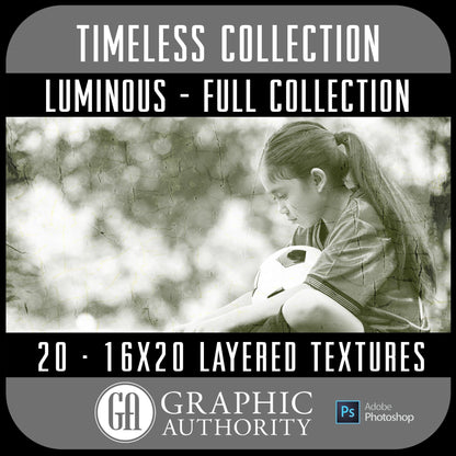 Timeless - luminous - Layered Textures - Full Collection-Photoshop Template - Graphic Authority