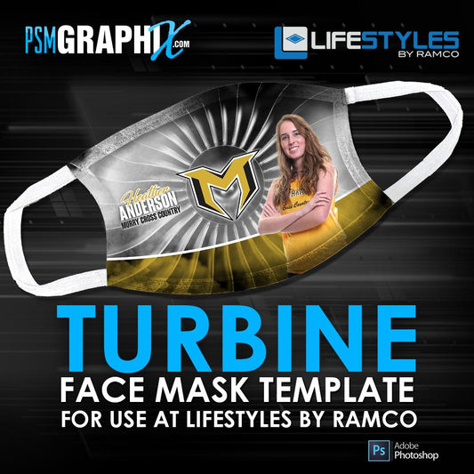Turbine - Face Mask Template (Ramco)-Photoshop Template - PSMGraphix