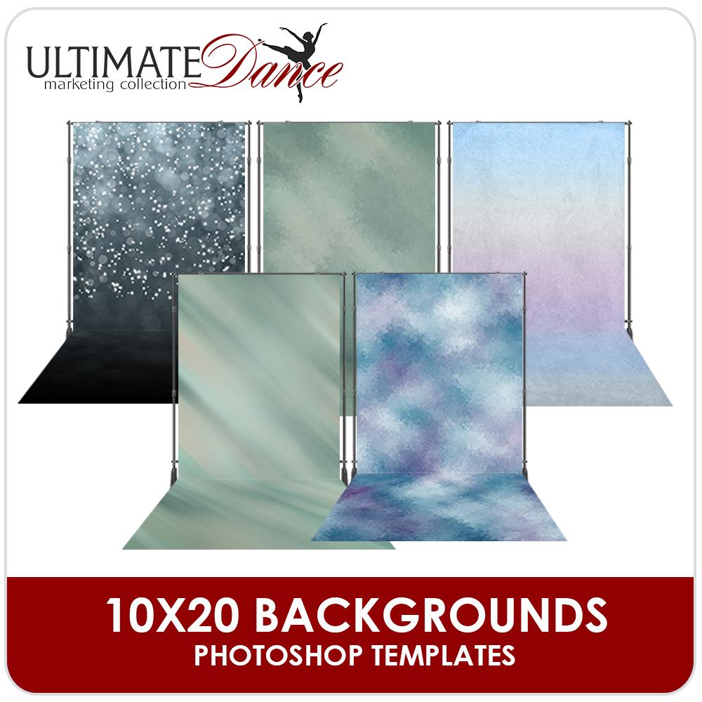 10x20 Dance Backdrop Designs - Ultimate Dance Marketing-Photoshop Template - Photo Solutions