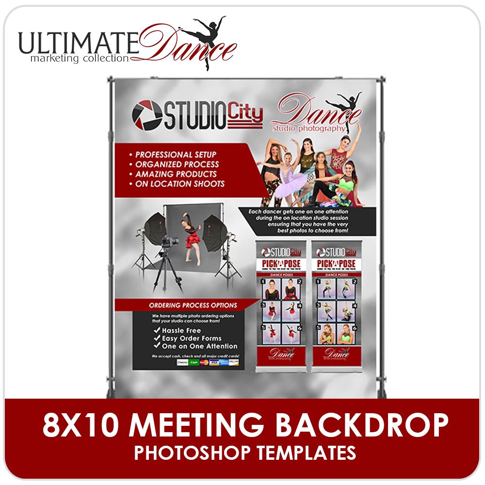 8x10 Meeting Backdrop - Ultimate Dance Marketing-Photoshop Template - Photo Solutions