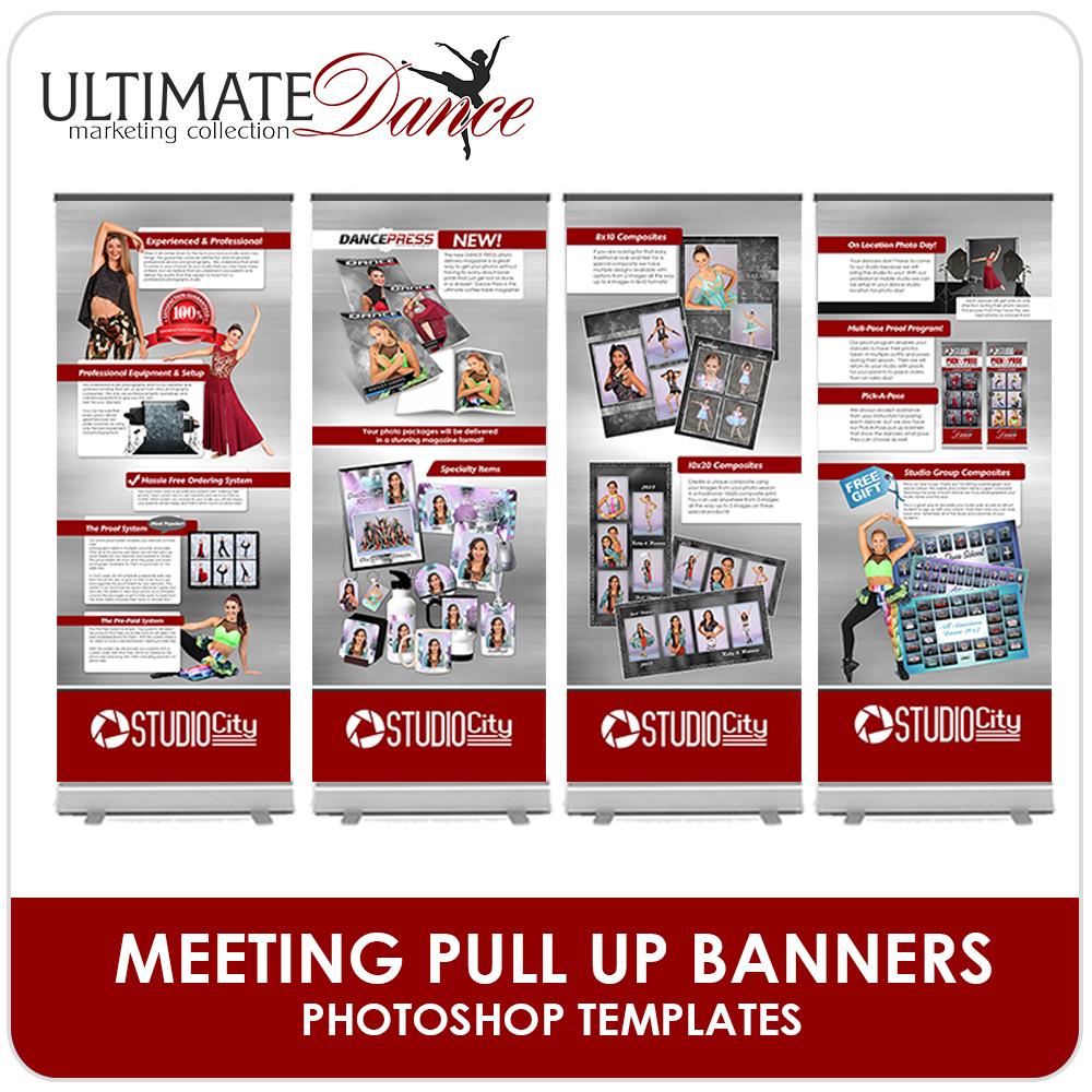 Studio Meeting Pull Up Banner Templates - Ultimate Dance Marketing-Photoshop Template - Photo Solutions