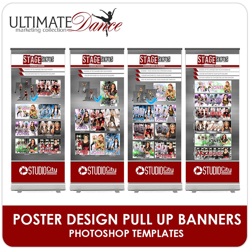 Stage Series Poster Pull Up Banners - Ultimate Dance Marketing-Photoshop Template - Photo Solutions