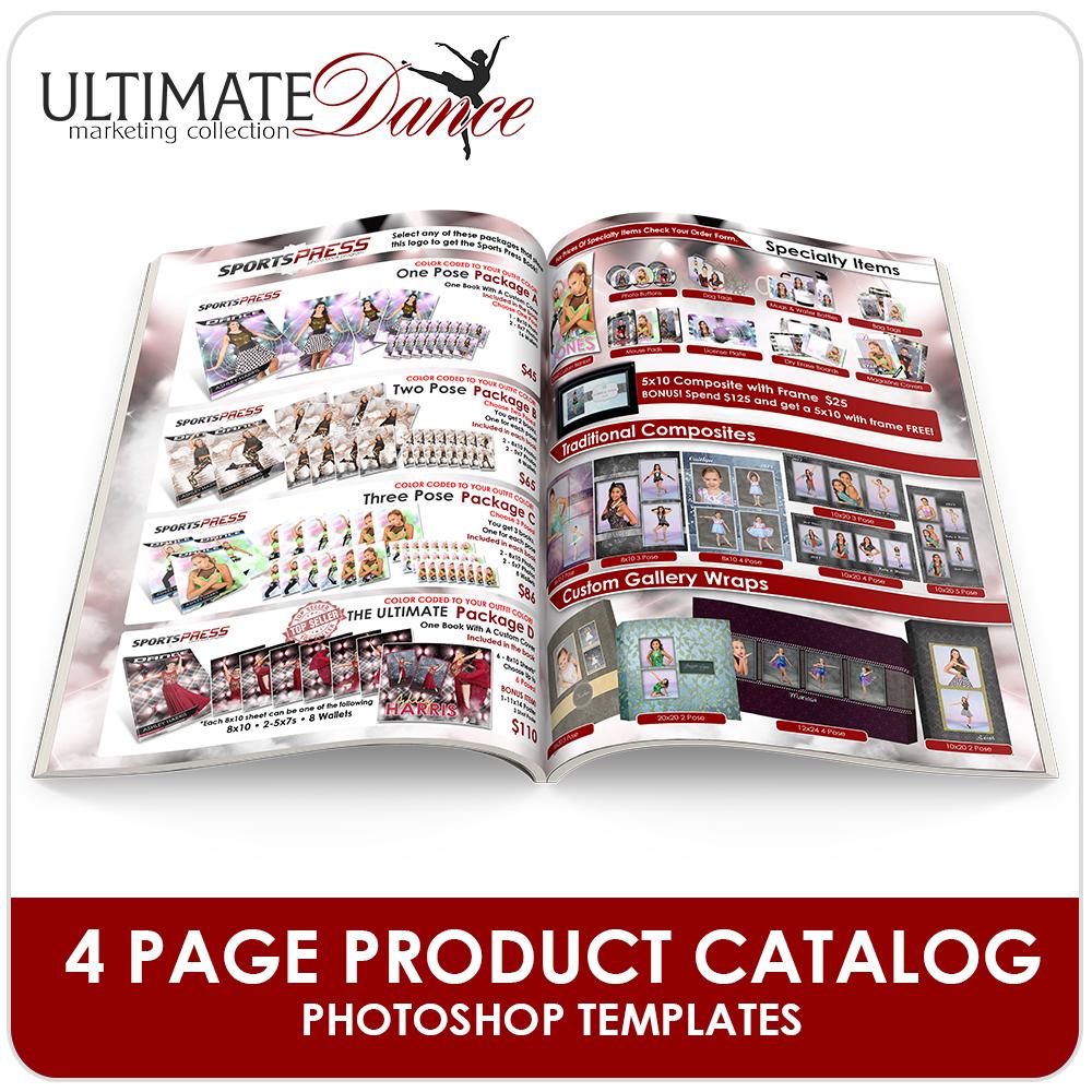 4 Page Product Catalog - Ultimate Dance Marketing-Photoshop Template - Photo Solutions