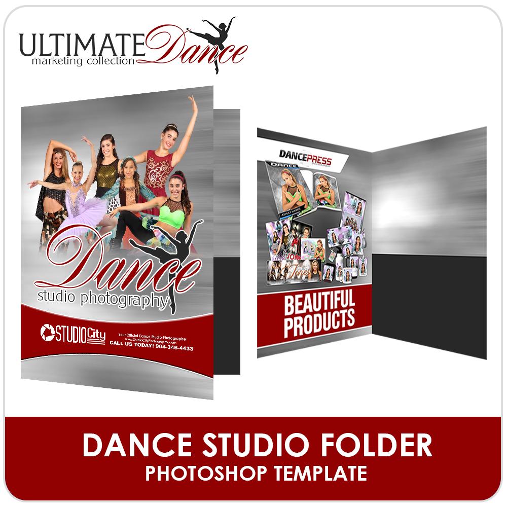 Studio Folder Template - Ultimate Dance Marketing-Photoshop Template - Photo Solutions