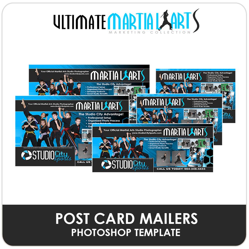 Post Card Mailers - Ultimate Martial Arts Marketing-Photoshop Template - Photo Solutions