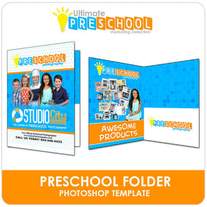 PreSchool Marketing Folder - Ultimate PreSchool Marketing-Photoshop Template - Photo Solutions