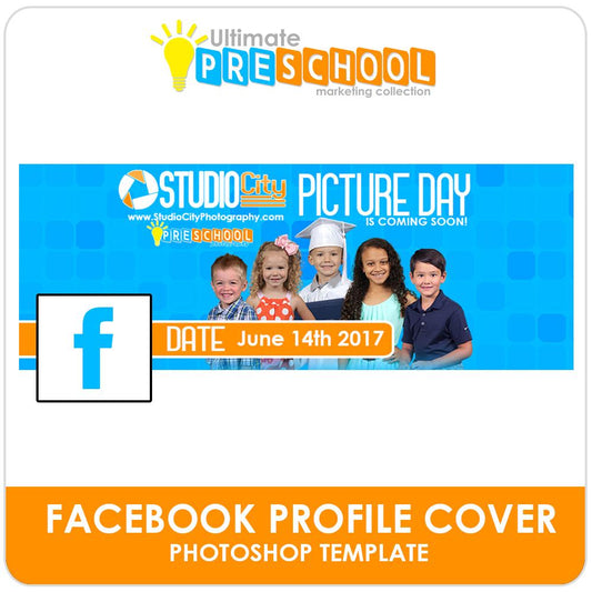 Facebook Cover Template - Ultimate PreSchool Marketing-Photoshop Template - Photo Solutions