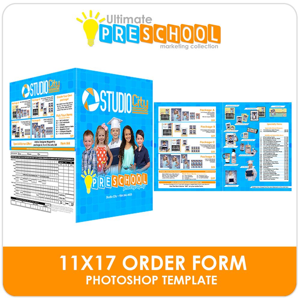 11x17 Photo Day Envelope - Ultimate PreSchool Marketing-Photoshop Template - Photo Solutions
