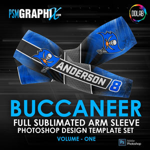 Buccaneer - V1 - Arm Sleeve Photoshop Template-Photoshop Template - PSMGraphix