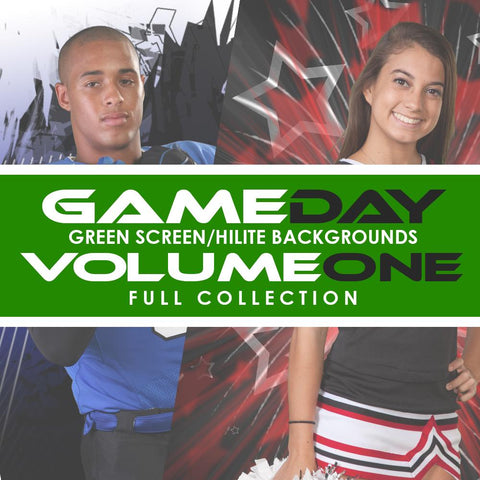01 Full Set - V1 - Green Screen & HiLite Background Templates-Photoshop Template - Photo Solutions