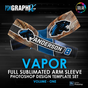 Vapor - V1 - Arm Sleeve Photoshop Template-Photoshop Template - PSMGraphix