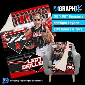 V2 - Equalizer - 50"x60" Blanket Template-Photoshop Template - PSMGraphix