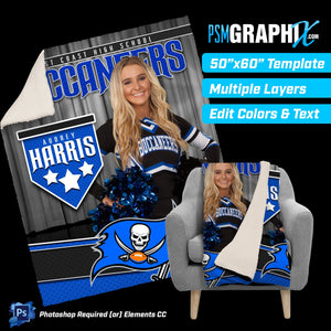 V2 - Star Stage - 50"x60" Blanket Template-Photoshop Template - PSMGraphix