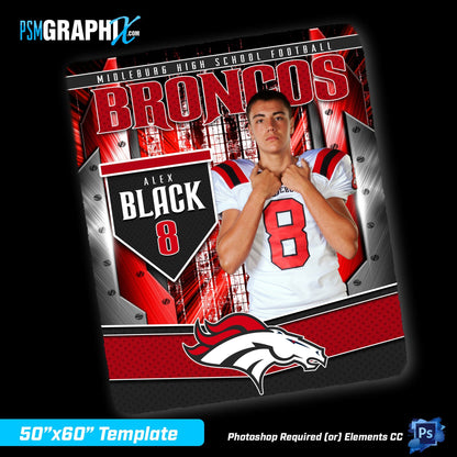 V4 - Street - 50"x60" Blanket Template-Photoshop Template - PSMGraphix