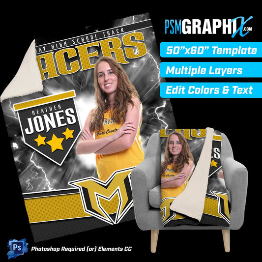 V5 - Fusion - 50"x60" Blanket Template-Photoshop Template - PSMGraphix