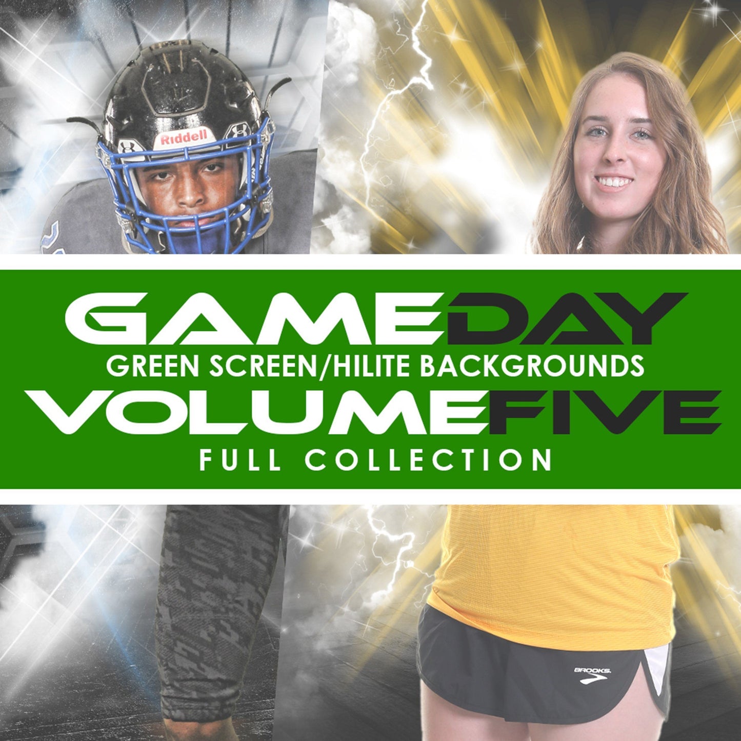 05 Full Set - V5 - Green Screen & HiLite Background Templates-Photoshop Template - Photo Solutions