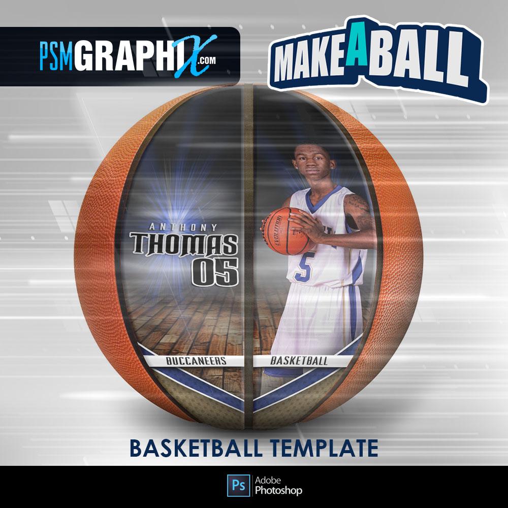 Vapor - V.1 - Basketball (Full Size)  - Make-A-Ball Photoshop Template-Photoshop Template - PSMGraphix