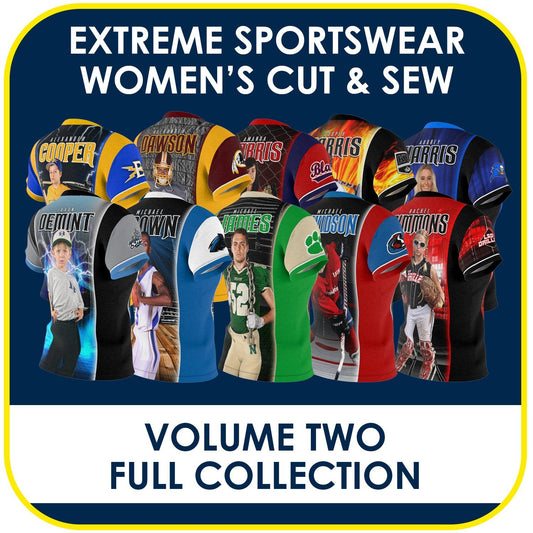 02 - Volume 2 - Women's Cut & Sew Extreme Sportswear Collection-Photoshop Template - PSMGraphix