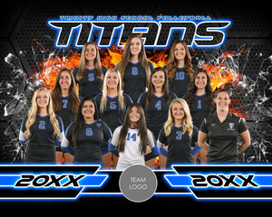 Grid Fire v.3-2 - Xtreme Team Photoshop Template-Photoshop Template - Photo Solutions