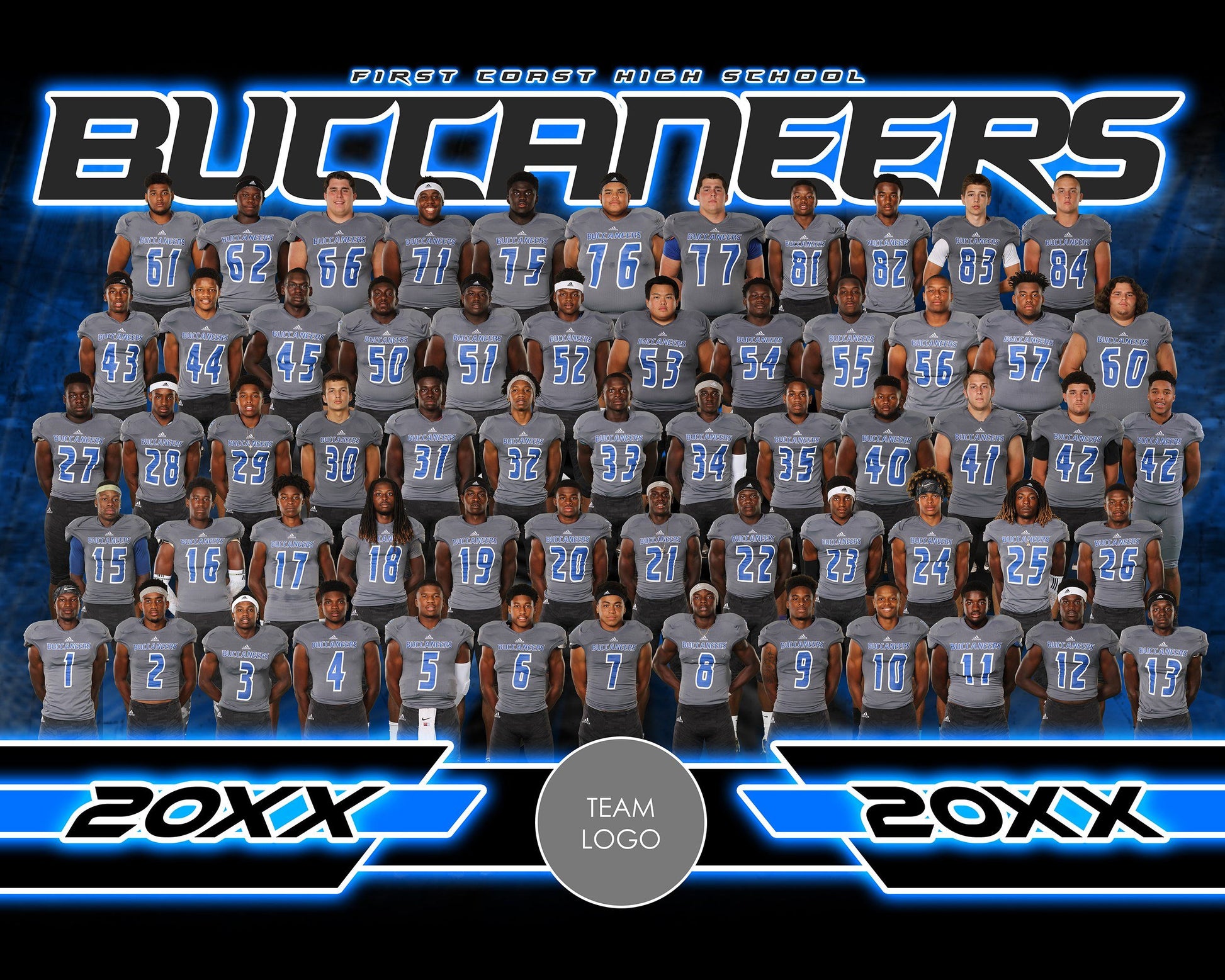 Buccaneer v.1-2 - Xtreme Team Photoshop Template-Photoshop Template - Photo Solutions
