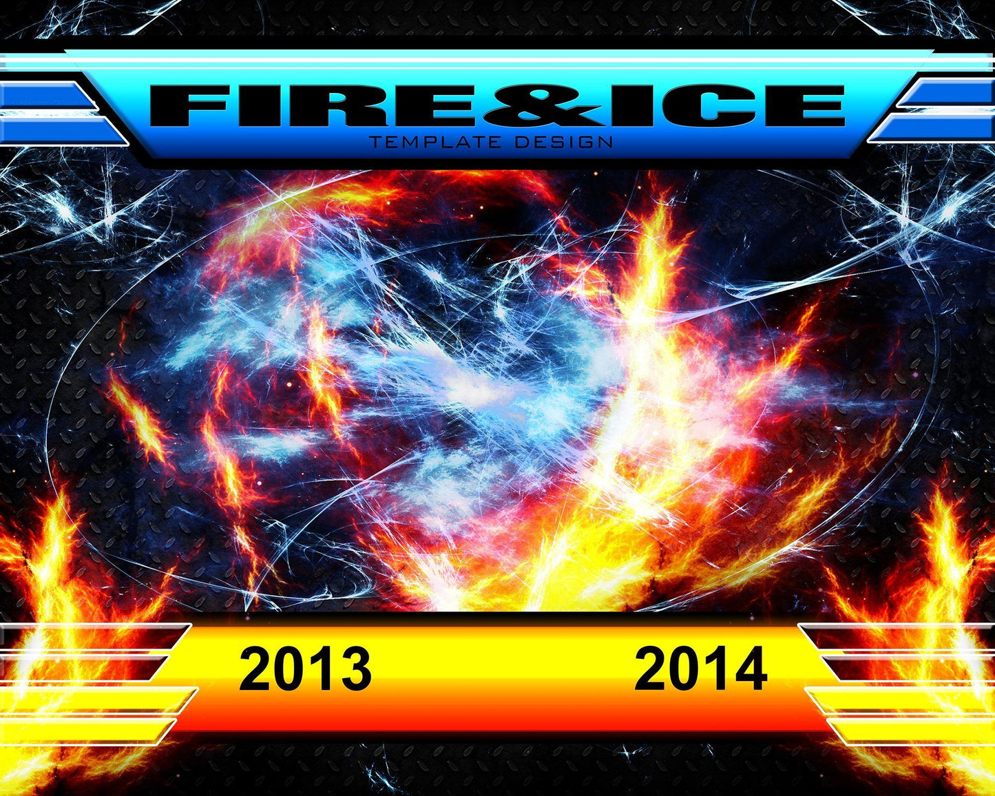 Fire & Ice v.3 - Xtreme Team-Photoshop Template - Photo Solutions