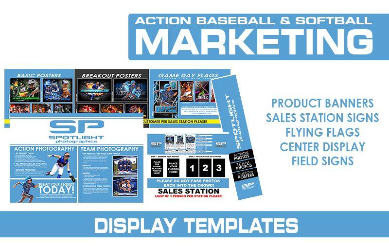 Action Sports Marketing Kit - Baseball/Softball-Photoshop Template - Photo Solutions