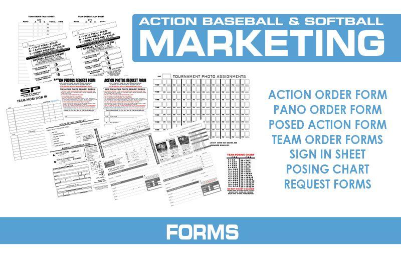 Action Sports Marketing Kit - Baseball/Softball-Photoshop Template - Photo Solutions