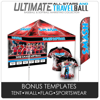 Ultimate All Star & Travel Ball Marketing Collection-Photoshop Template - Photo Solutions