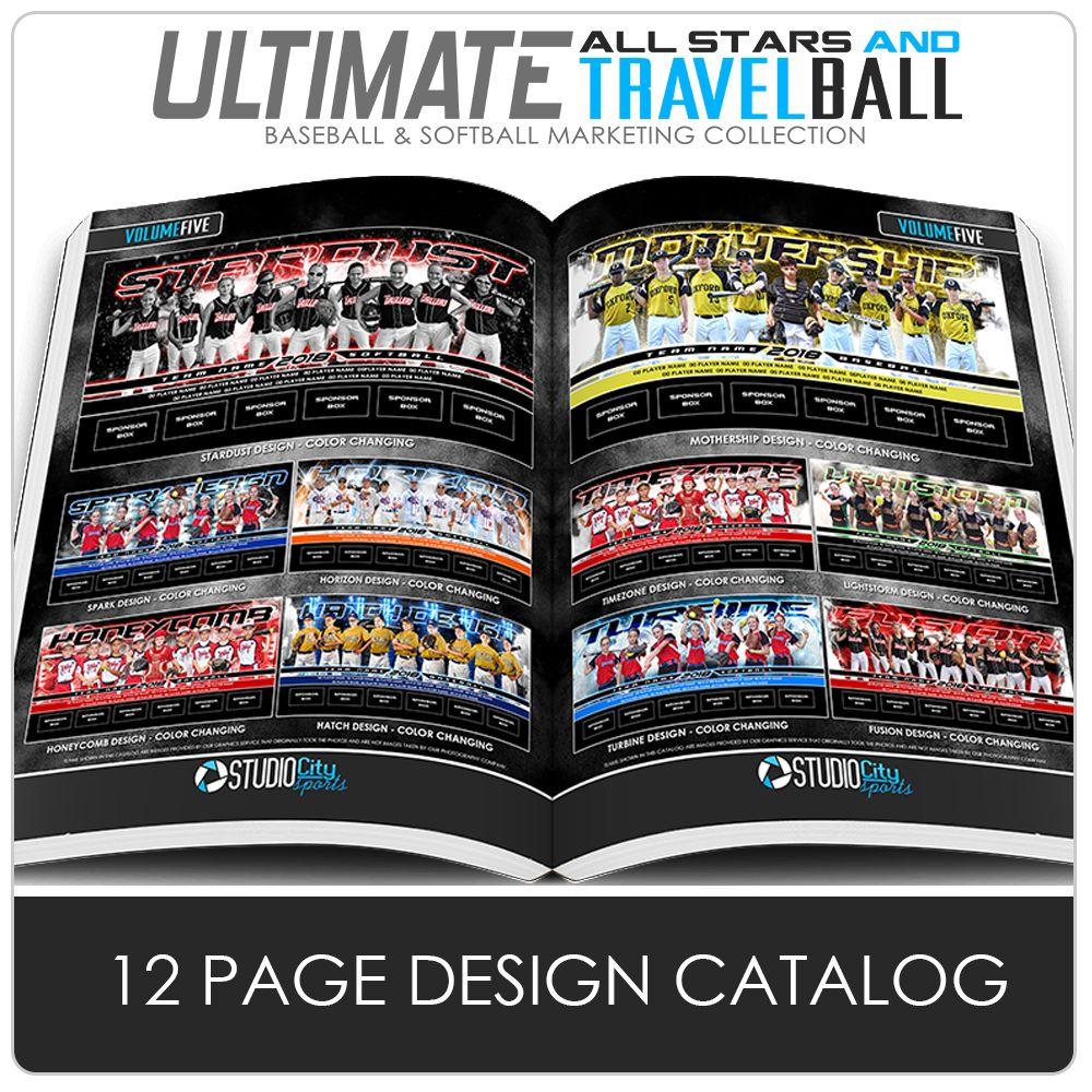 12 Page Field Banner Catalog - Ultimate All-Star & Travel Ball Marketing-Photoshop Template - Photo Solutions