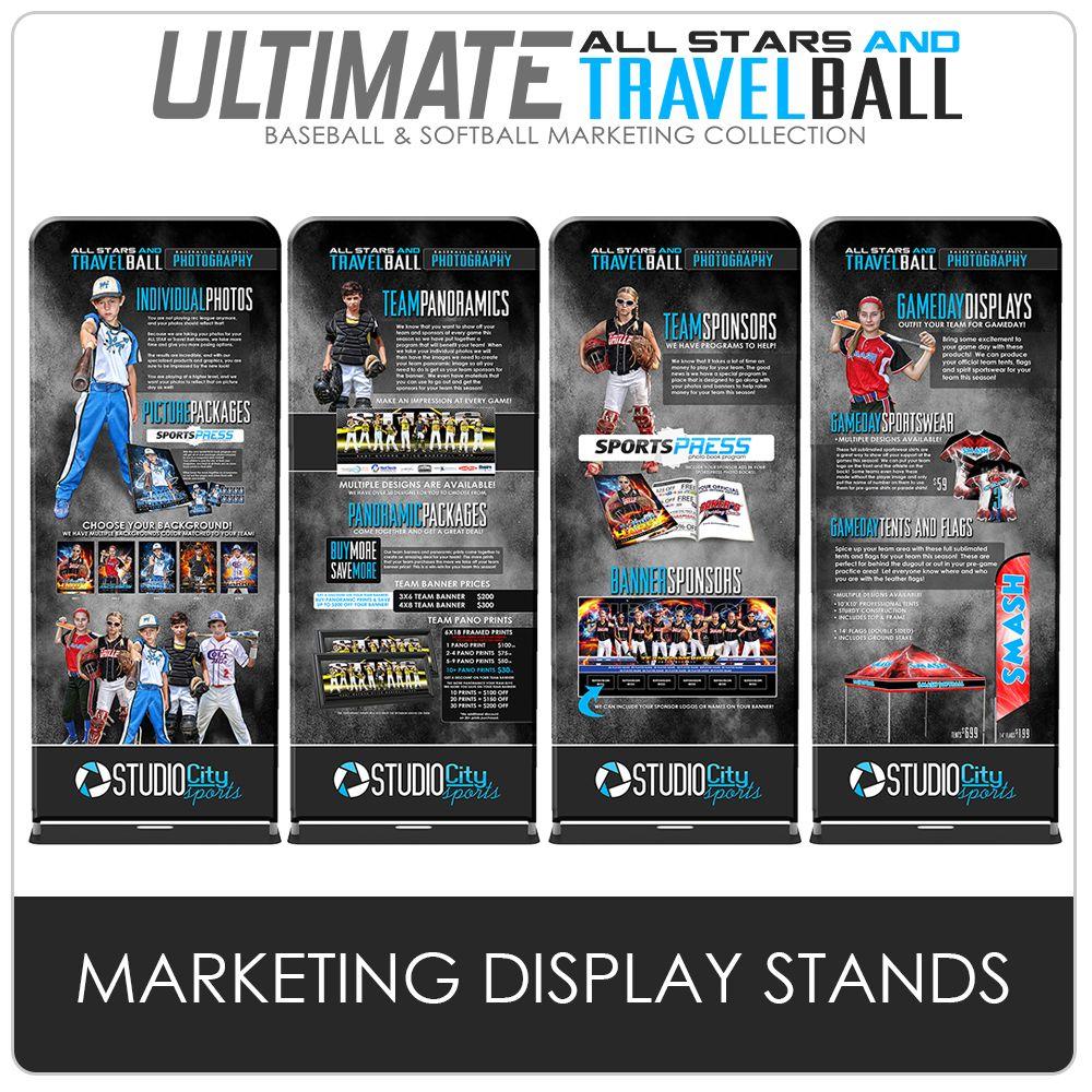 Marketing Display Stands - Ultimate All-Star & Travel Ball Marketing-Photoshop Template - Photo Solutions