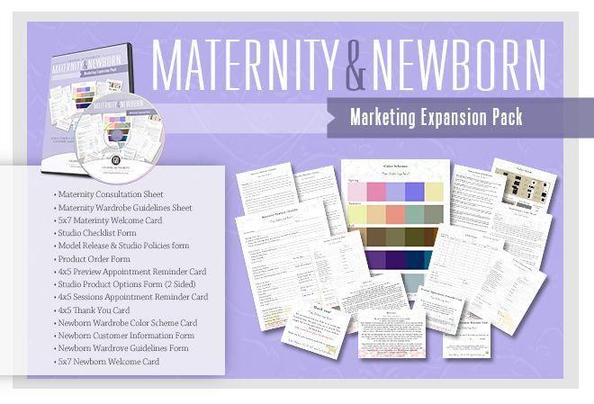 Maternity & Newborn Studio Marketing Collection-Photoshop Template - Graphic Authority