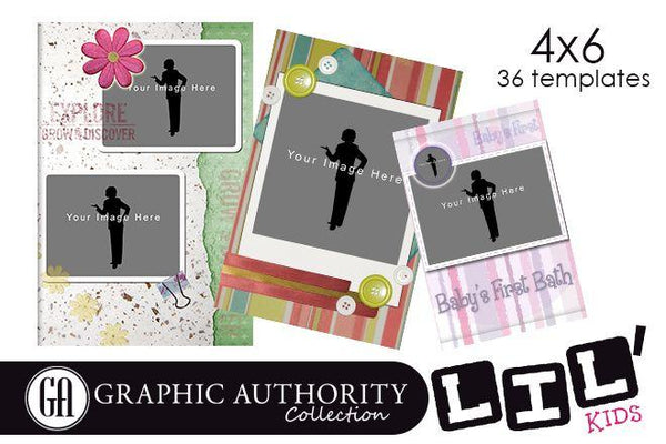 Lil' Kids - Full Collection-Photoshop Template - Graphic Authority